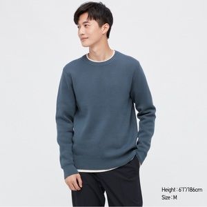Uniqlo Washable Milano Ribbed Long-Sleeve Sweater